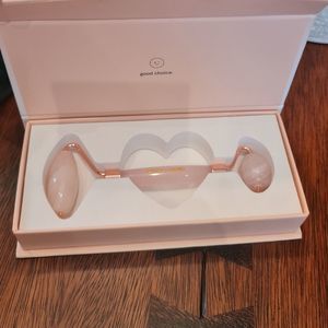 Grace & Stella - Rose Quartz Facial Roller / Massager - Dual Sided - New In Box!